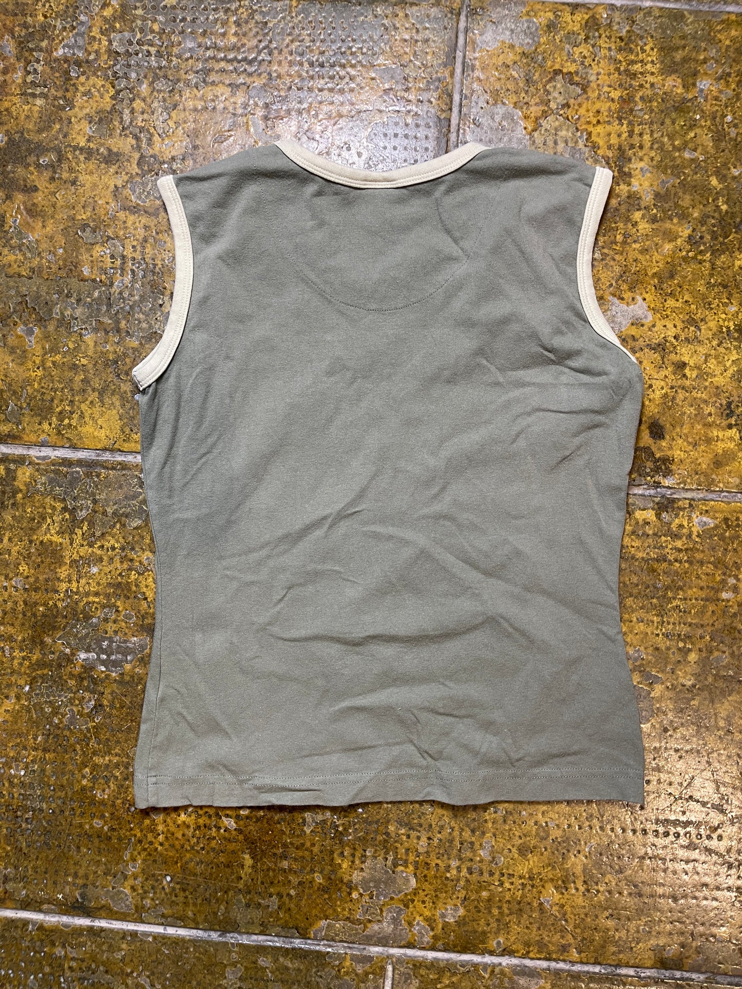 Nike Sleeveless Top Khaki 2000s y2k - M
