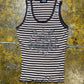 Morgan Sleeveless Top Beige Brown Diamonds 2000s y2k - S