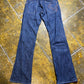 Adolfo Dominguez Flared Low Waist Denim Pants Blue 2000s y2k Blue - L