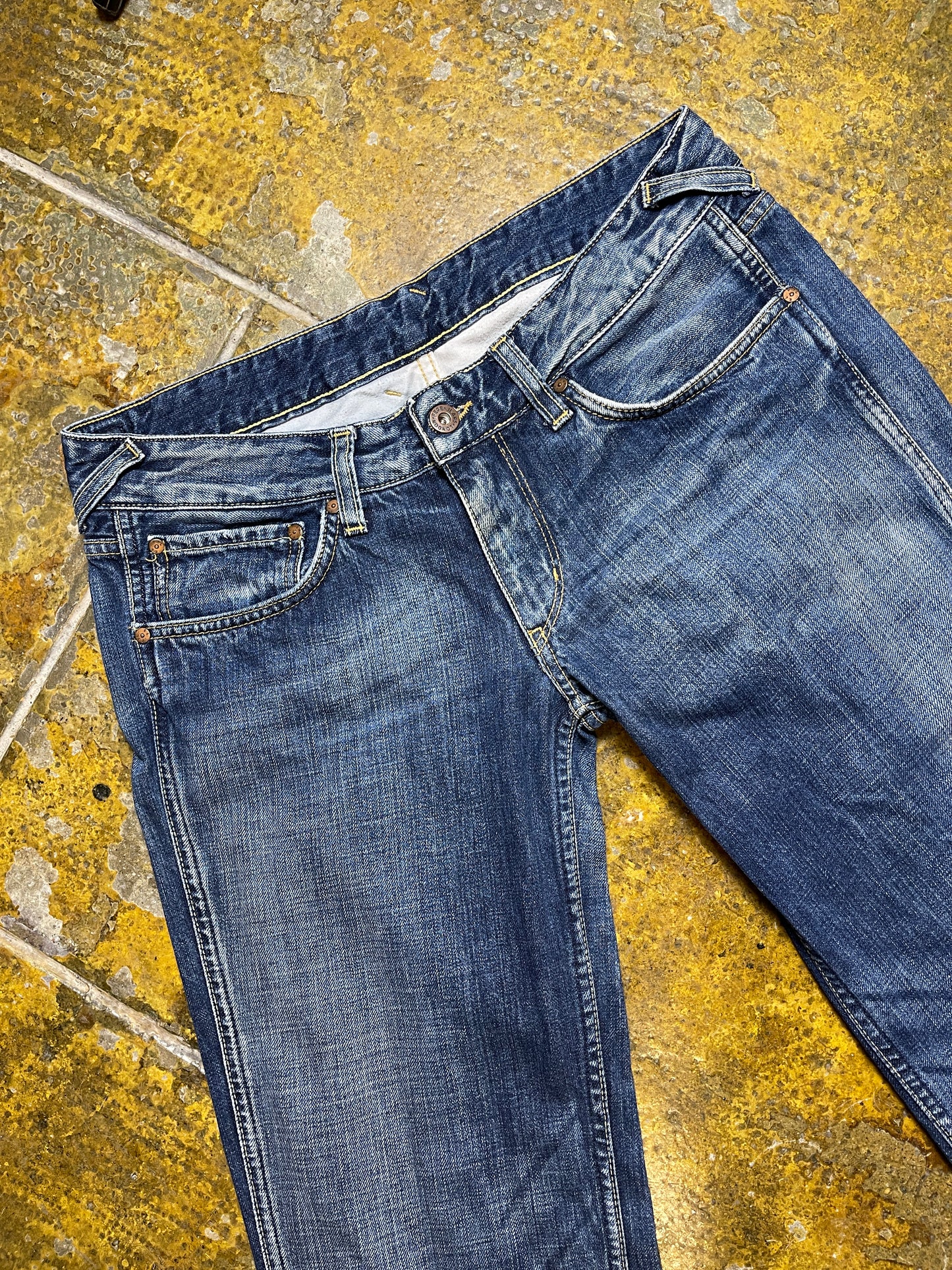 Pepe Jeans Low Waist Denim Pants Bootcut Blue 2000s y2k - L