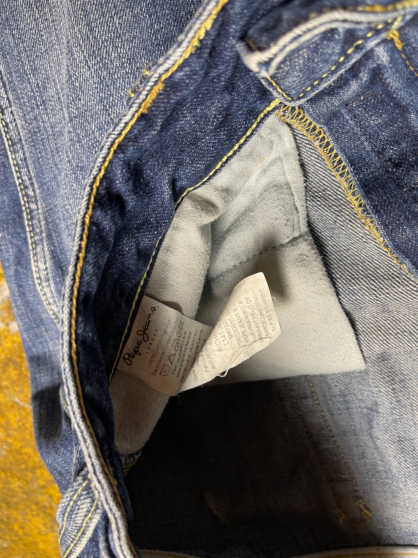 Pepe Jeans Low Waist Denim Pants Bootcut Blue 2000s y2k - L