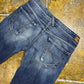 Pepe Jeans Low Waist Denim Pants Bootcut Blue 2000s y2k - L
