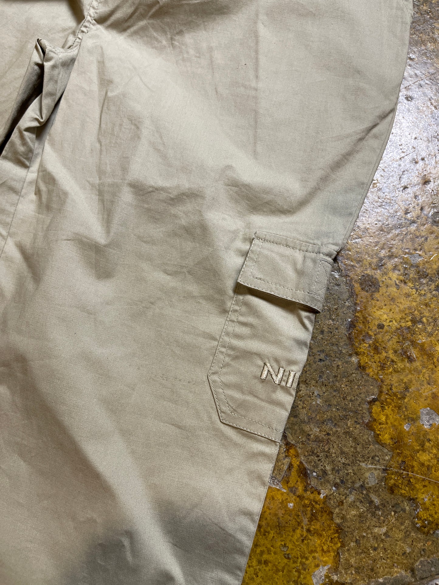 Nike Capri Sport Pants Track Beige 2000s y2k Deadstock - S