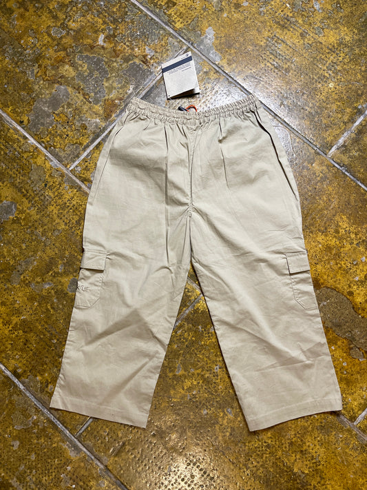 Nike Capri Sport Pants Track Beige 2000s y2k Deadstock - S
