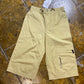 Reebok Capri Sport Track Pants Beige 2000s y2k - XS