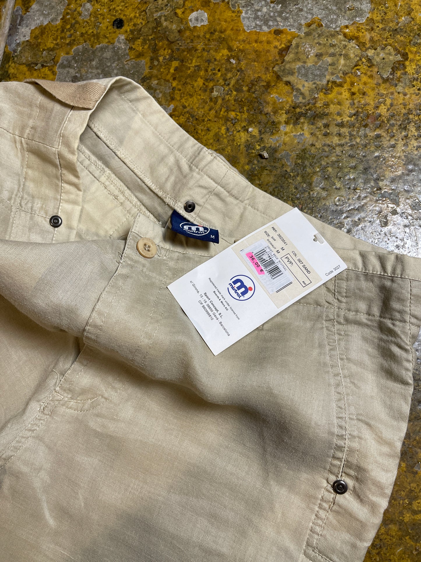 Mistral Capri Pants Rayon Cream 2000s y2k - M