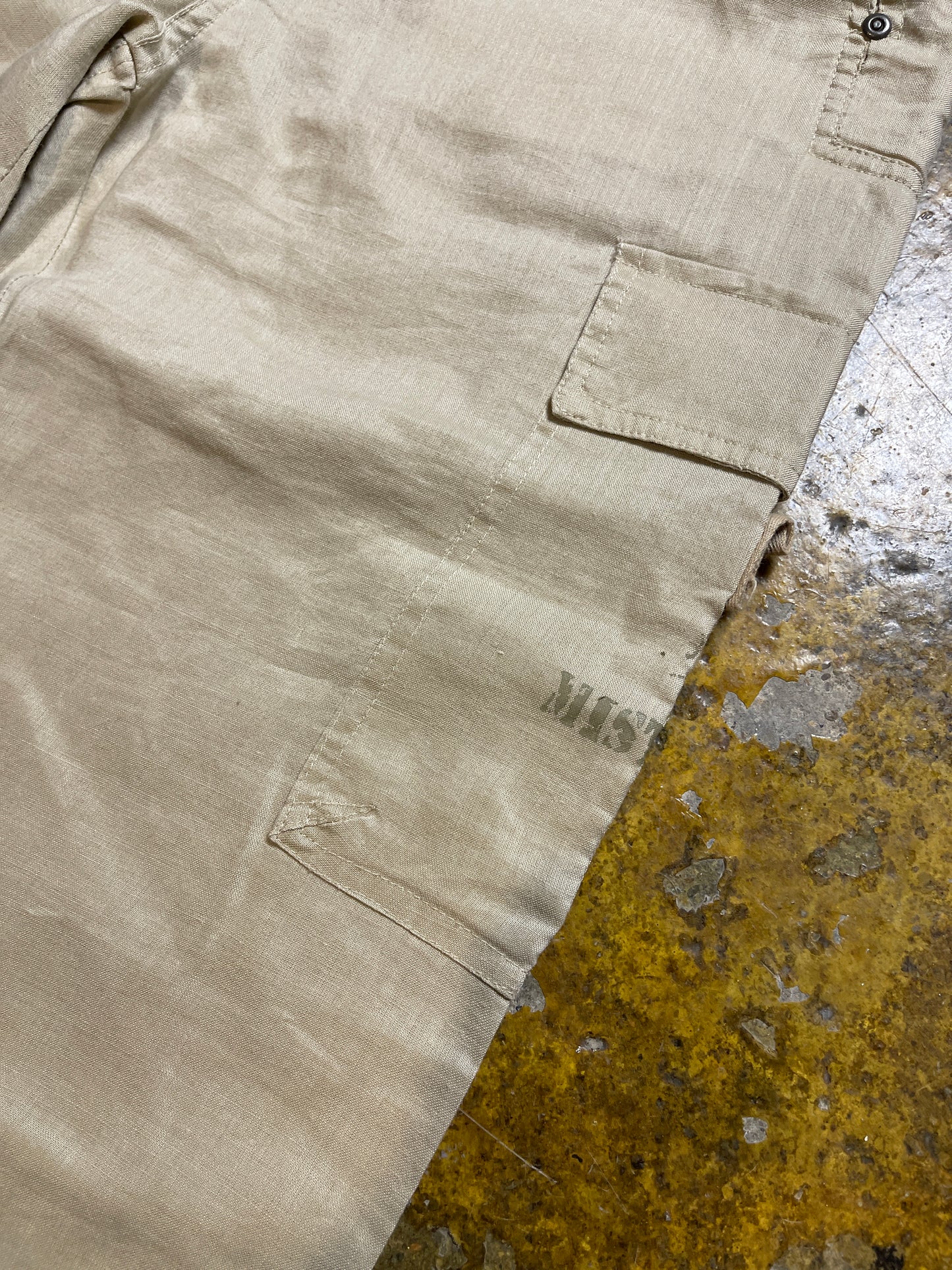 Mistral Capri Pants Rayon Cream 2000s y2k - M