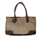 2000s Gucci Princy Tote Bag in GG Monogram Canvas with Web Bow Detail Medium