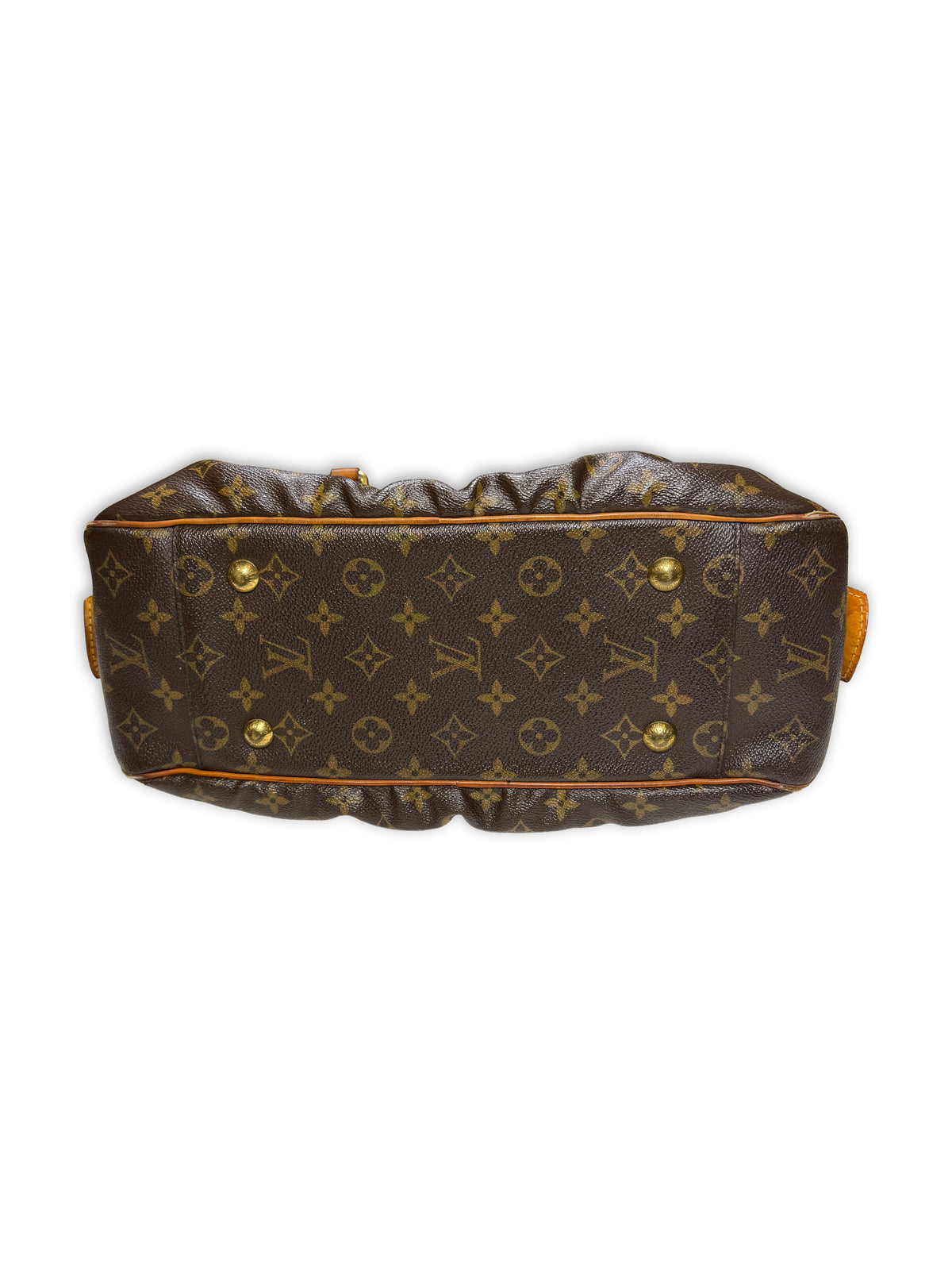 Vintage 2005 Louis Vuitton Mizi Bag in Classic Monogram Canvas with Vachetta Leather