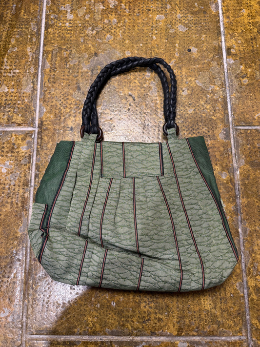 Handbag Handmade in Japan Green Tones