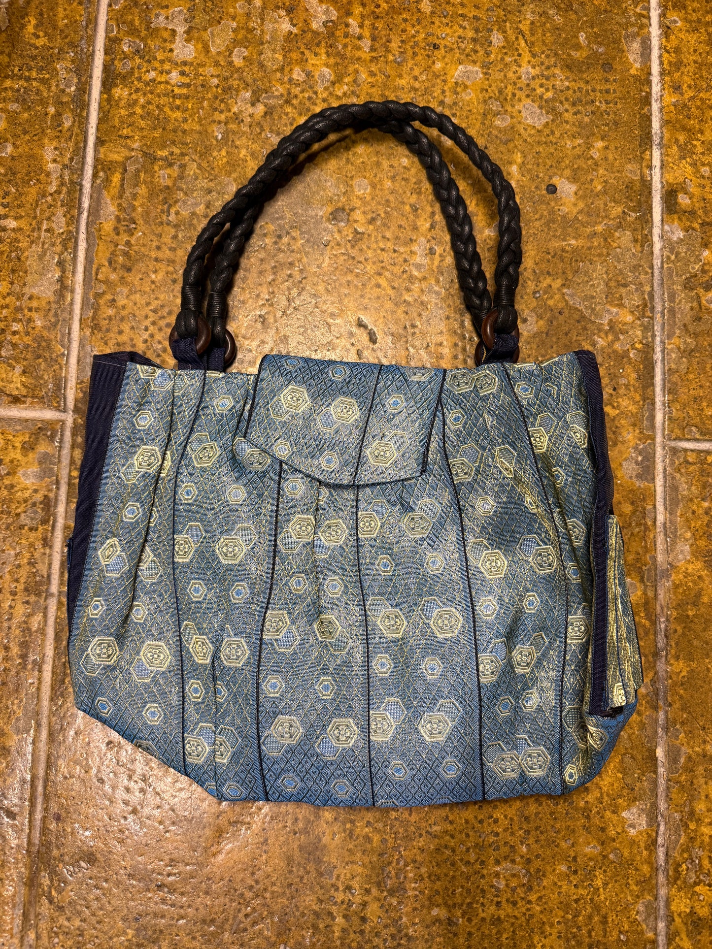 Handbag Handmade in Japan Blue Tones