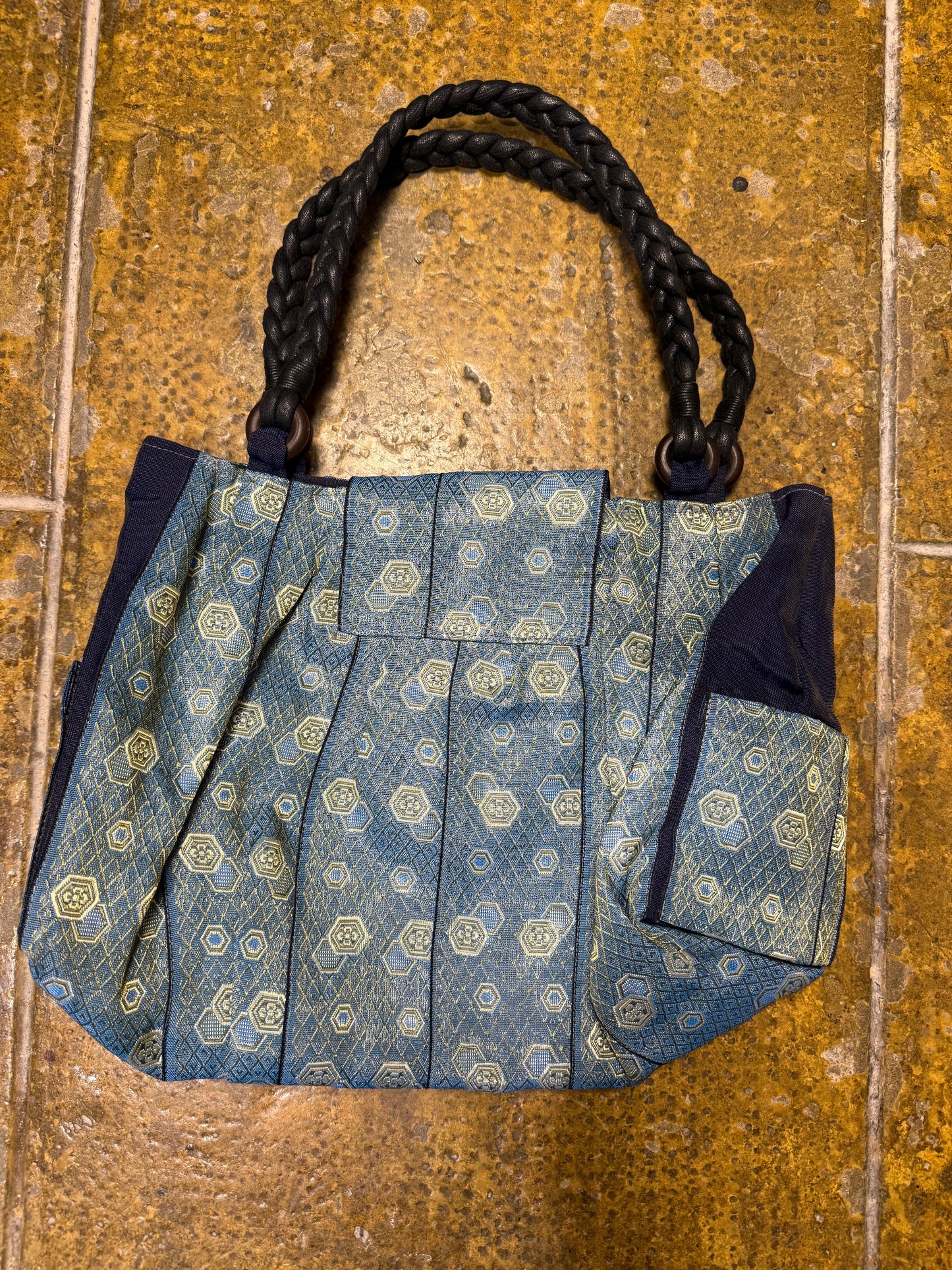 Handbag Handmade in Japan Blue Tones