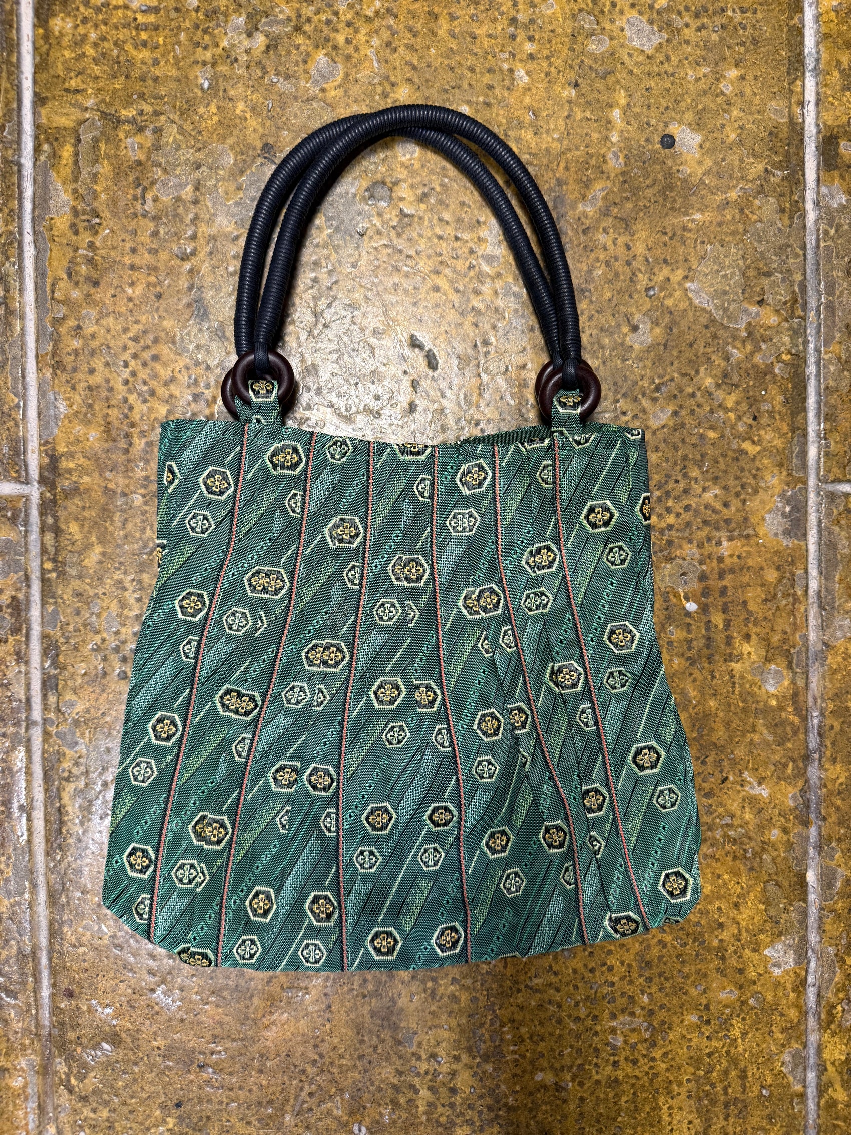 Handbag Handmade in Japan Green Tones