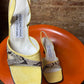 Vintage 90s - 2000s Balenciaga Square Toe Slingback Sandals Yellow - EU38