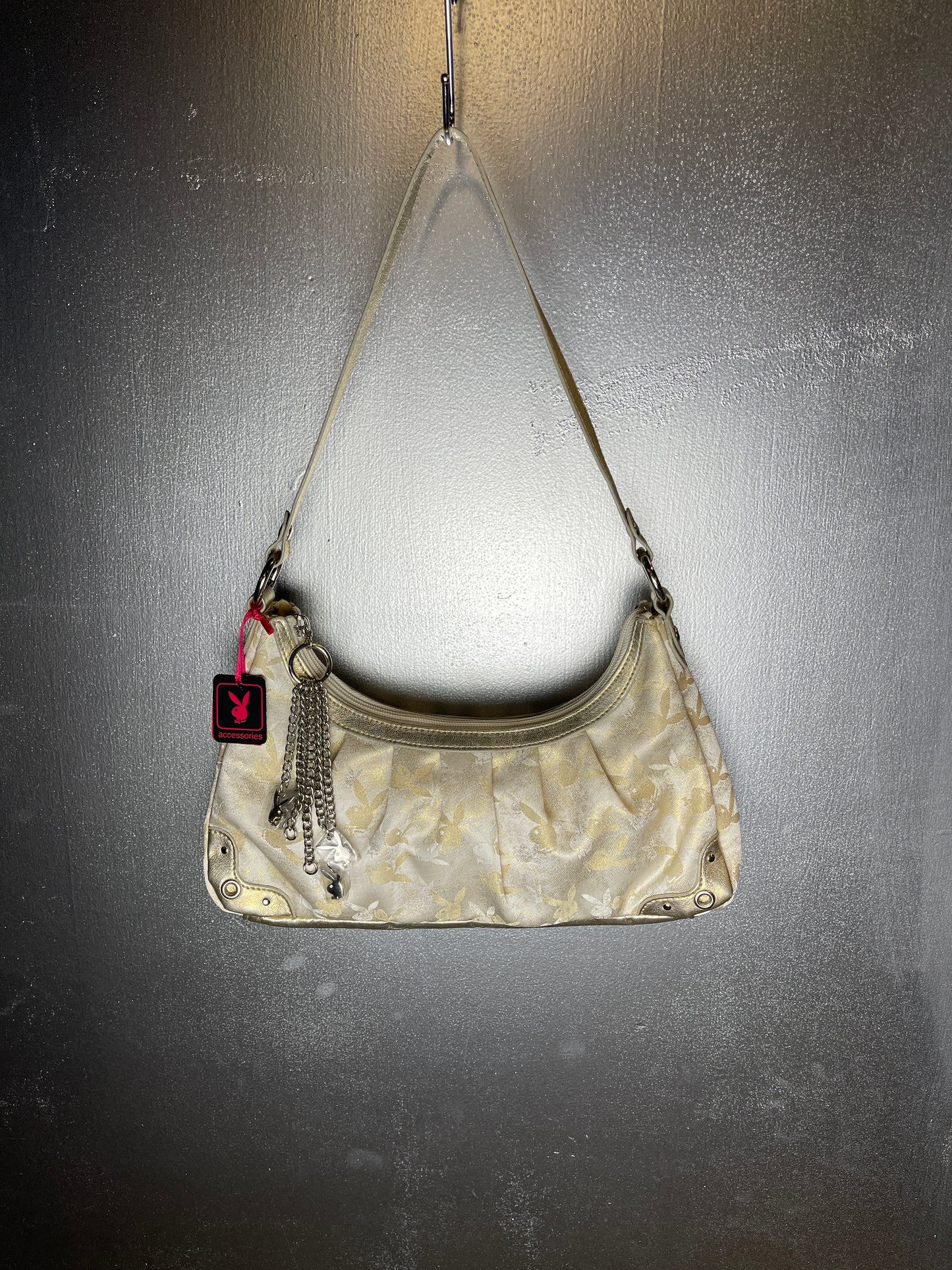 Playboy Shoulder Bag Cream Perlmut 2004 y2k