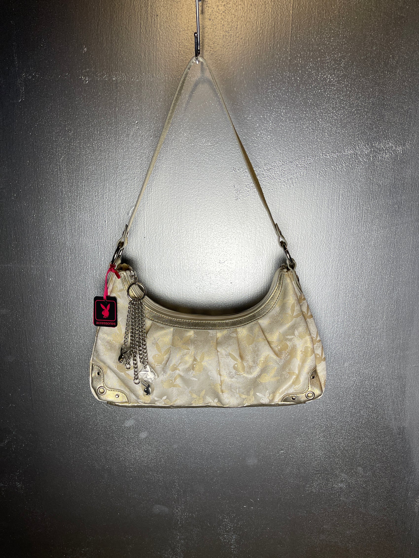 Playboy Shoulder Bag Cream Perlmut 2004 y2k