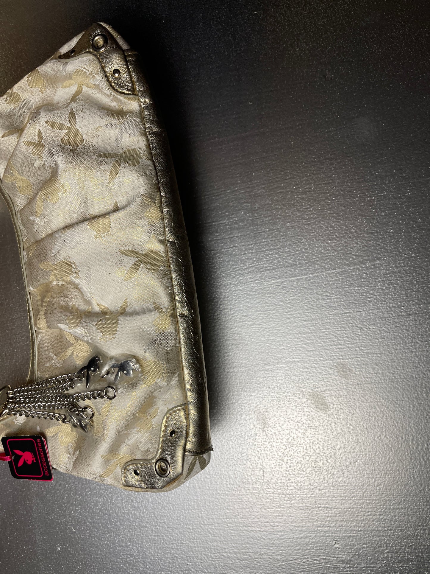 Playboy Shoulder Bag Cream Perlmut 2004 y2k
