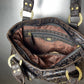 Guess Monogram Vegan Leather Shoulder Bag Brown 2000s y2k
