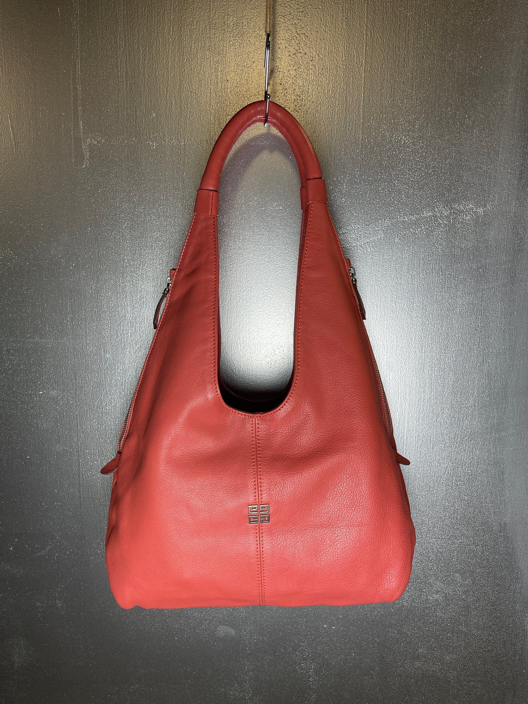 Givenchy Leather Rose Hobo Shoulder Bag