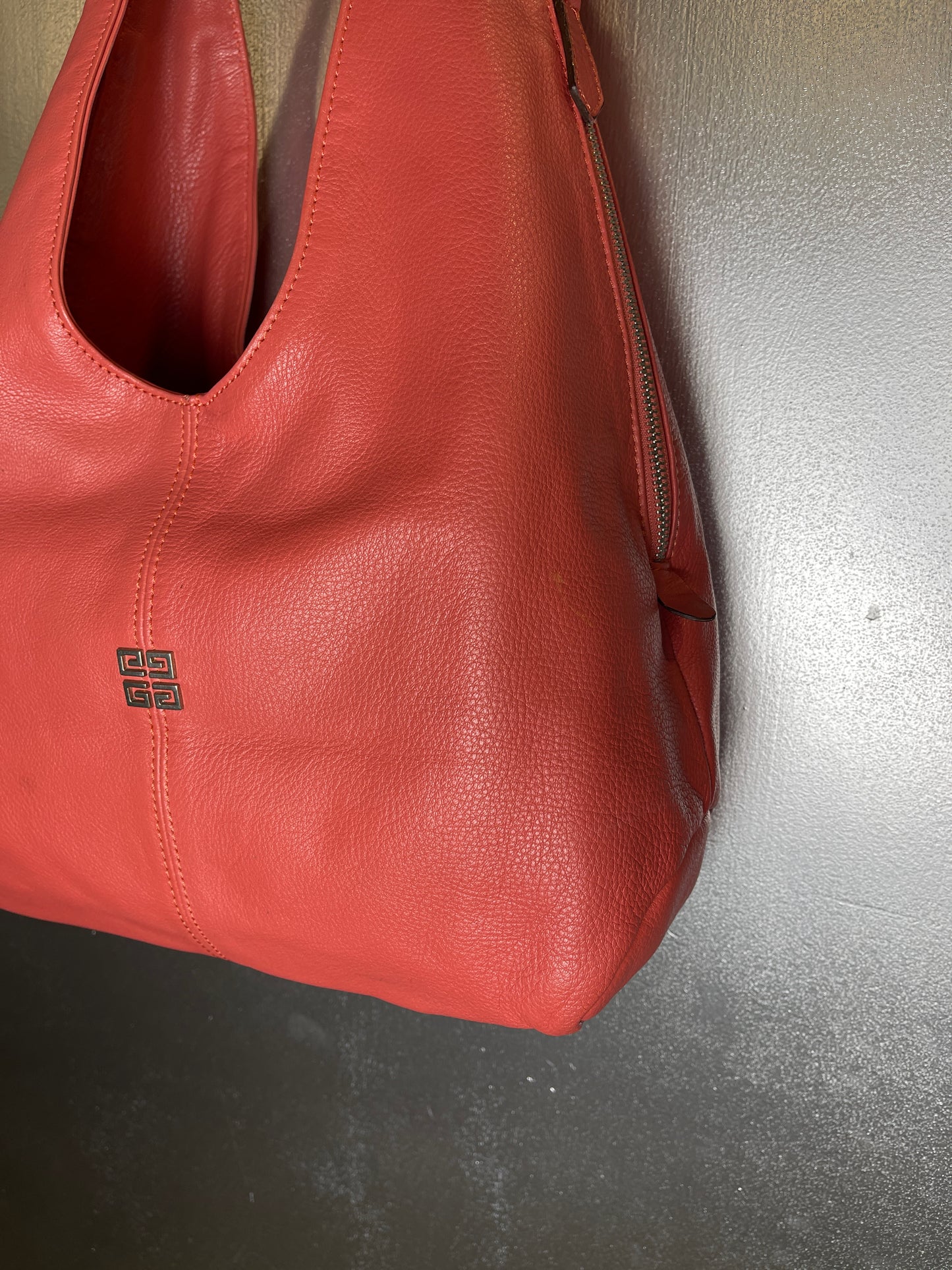 Givenchy Leather Rose Hobo Shoulder Bag