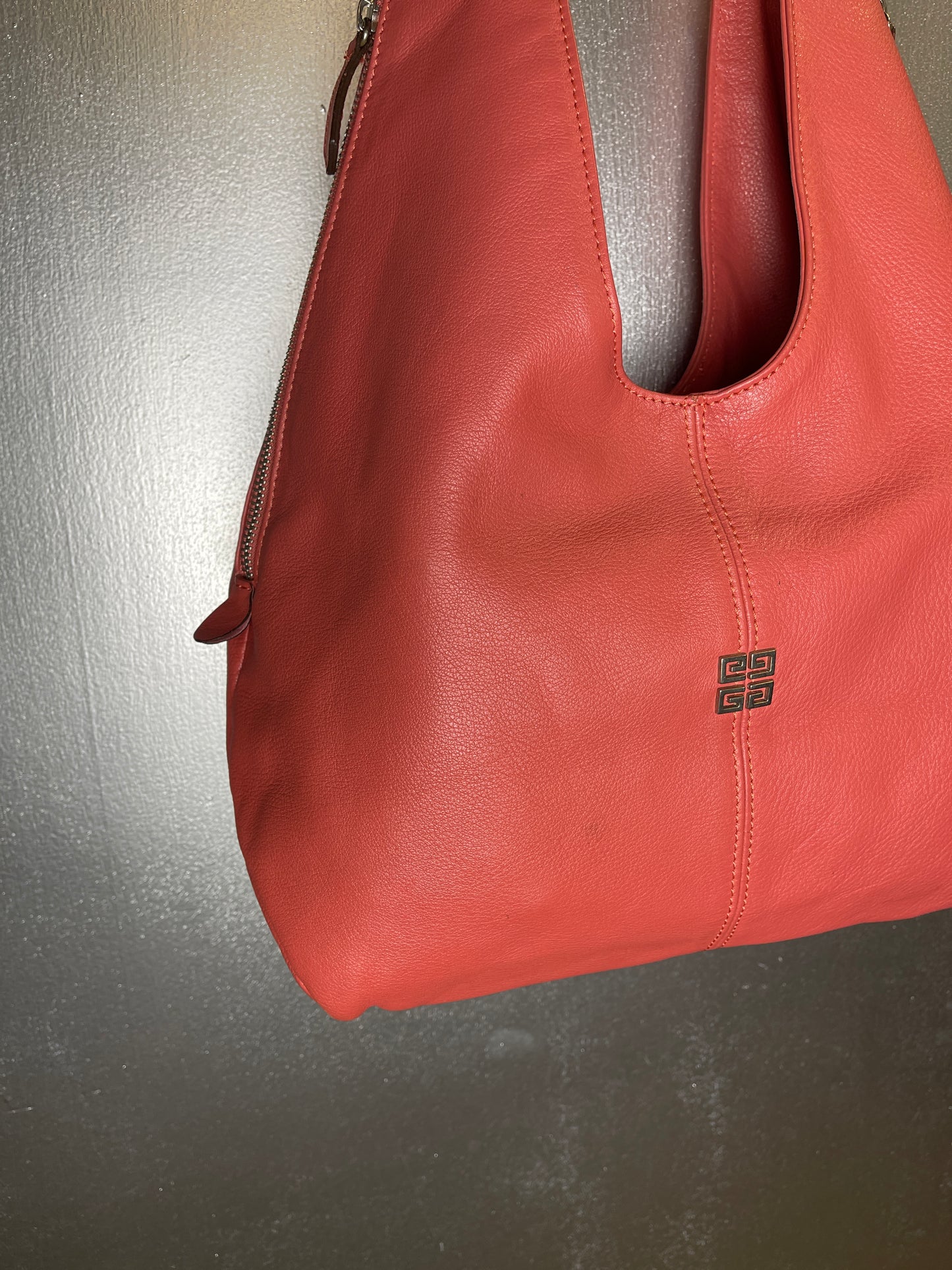 Givenchy Leather Rose Hobo Shoulder Bag