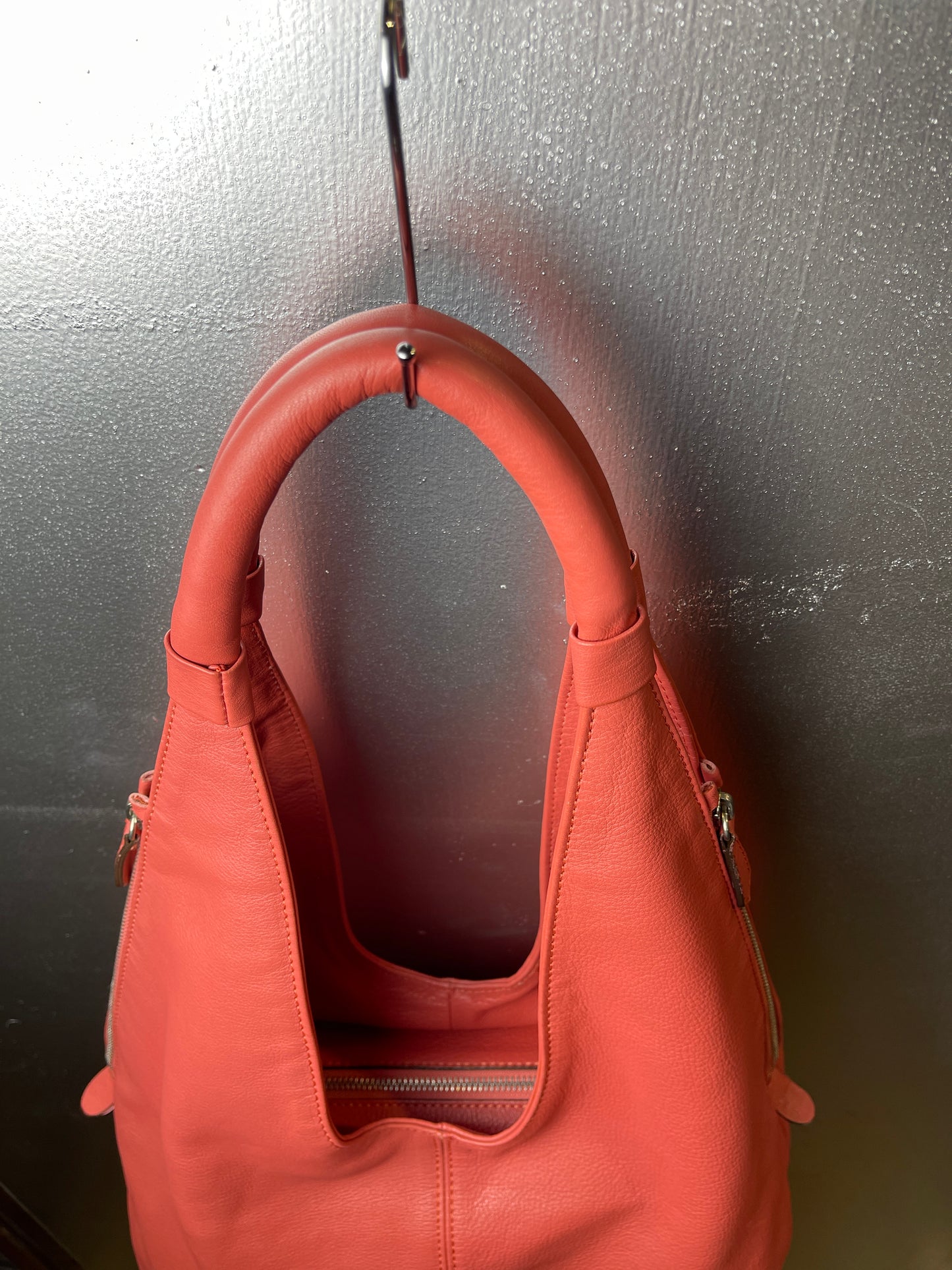 Givenchy Leather Rose Hobo Shoulder Bag