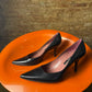 Vintage 2000s Balenciaga Pointed-Toe Leather Pumps Black - EU38