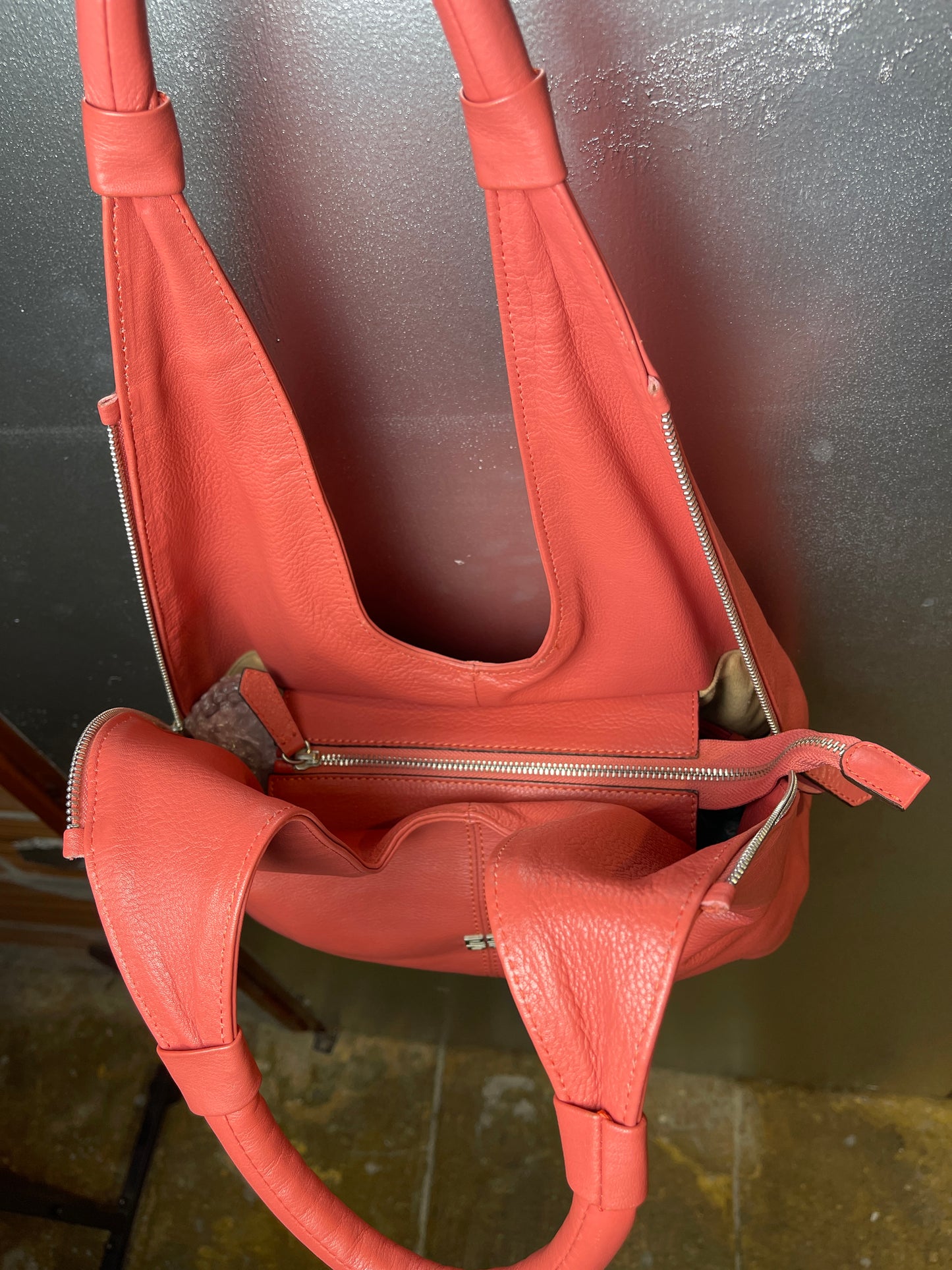 Givenchy Leather Rose Hobo Shoulder Bag