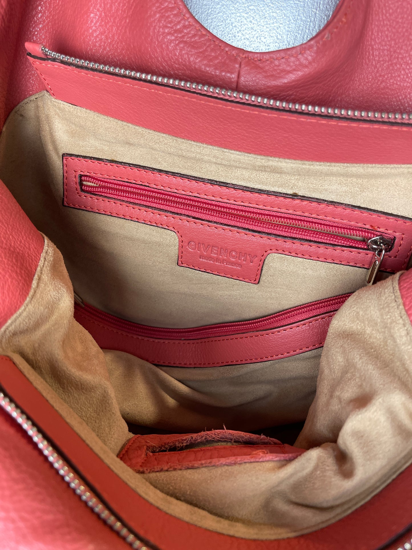 Givenchy Leather Rose Hobo Shoulder Bag