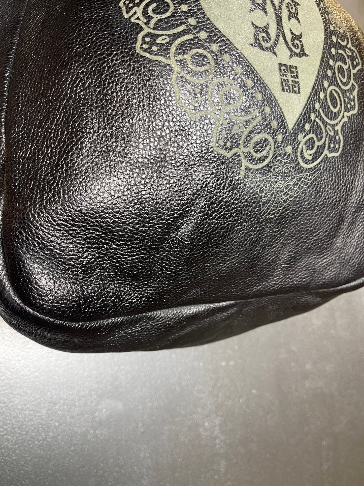Givenchy Leather Hobo 4G Shoulder Bag Black