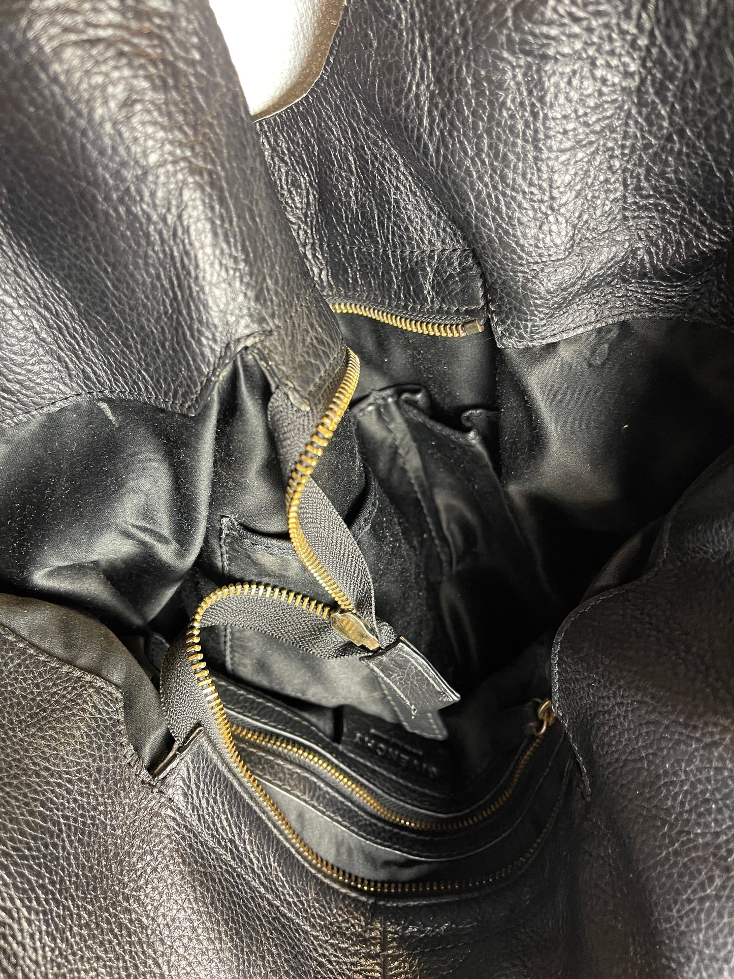 Givenchy Leather Hobo 4G Shoulder Bag Black