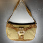 Just Cavalli Beige Creme Shoulder Leather Bag 2000s y2k