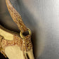 Just Cavalli Beige Creme Shoulder Leather Bag 2000s y2k