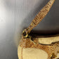 Just Cavalli Beige Creme Shoulder Leather Bag 2000s y2k
