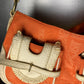 Just Cavalli Shoulder Bag Orange Creme 2000s y2k