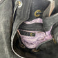 Just Cavalli Black Wild Leather Shoulder Bag 2000s y2k