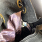 Just Cavalli Black Wild Leather Shoulder Bag 2000s y2k