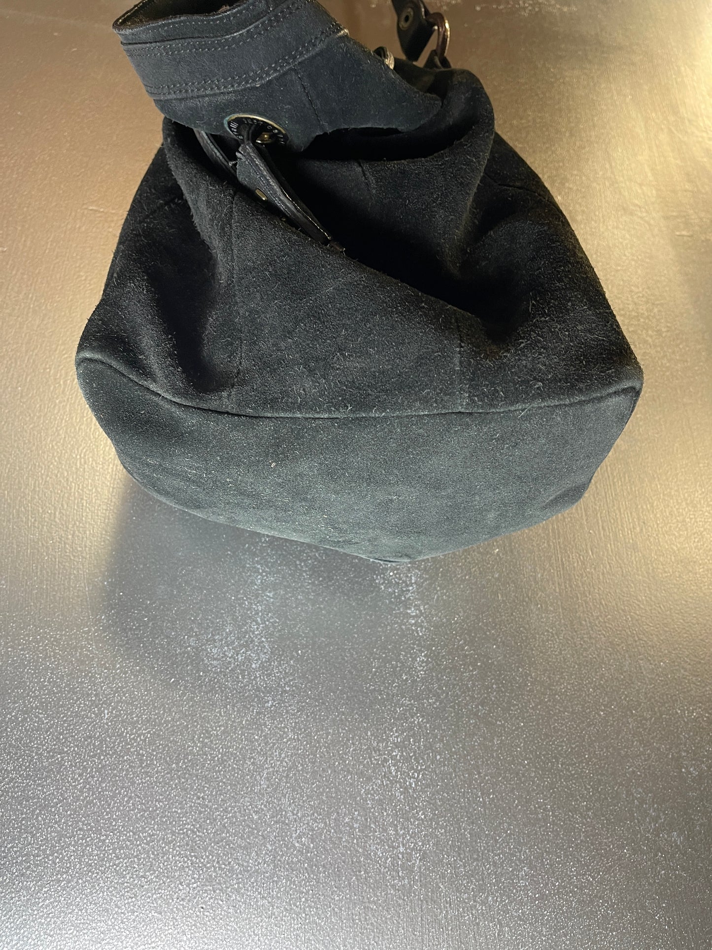 Just Cavalli Black Wild Leather Shoulder Bag 2000s y2k