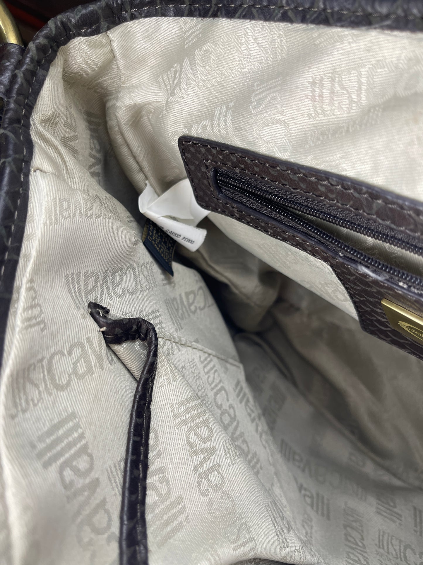 Just Cavalli Brown Cross Body Bag 2000s y2k