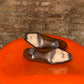 Vintage 80s - 90s Balenciaga Leather Cap-Toe Pump Brown Black - EU37/38