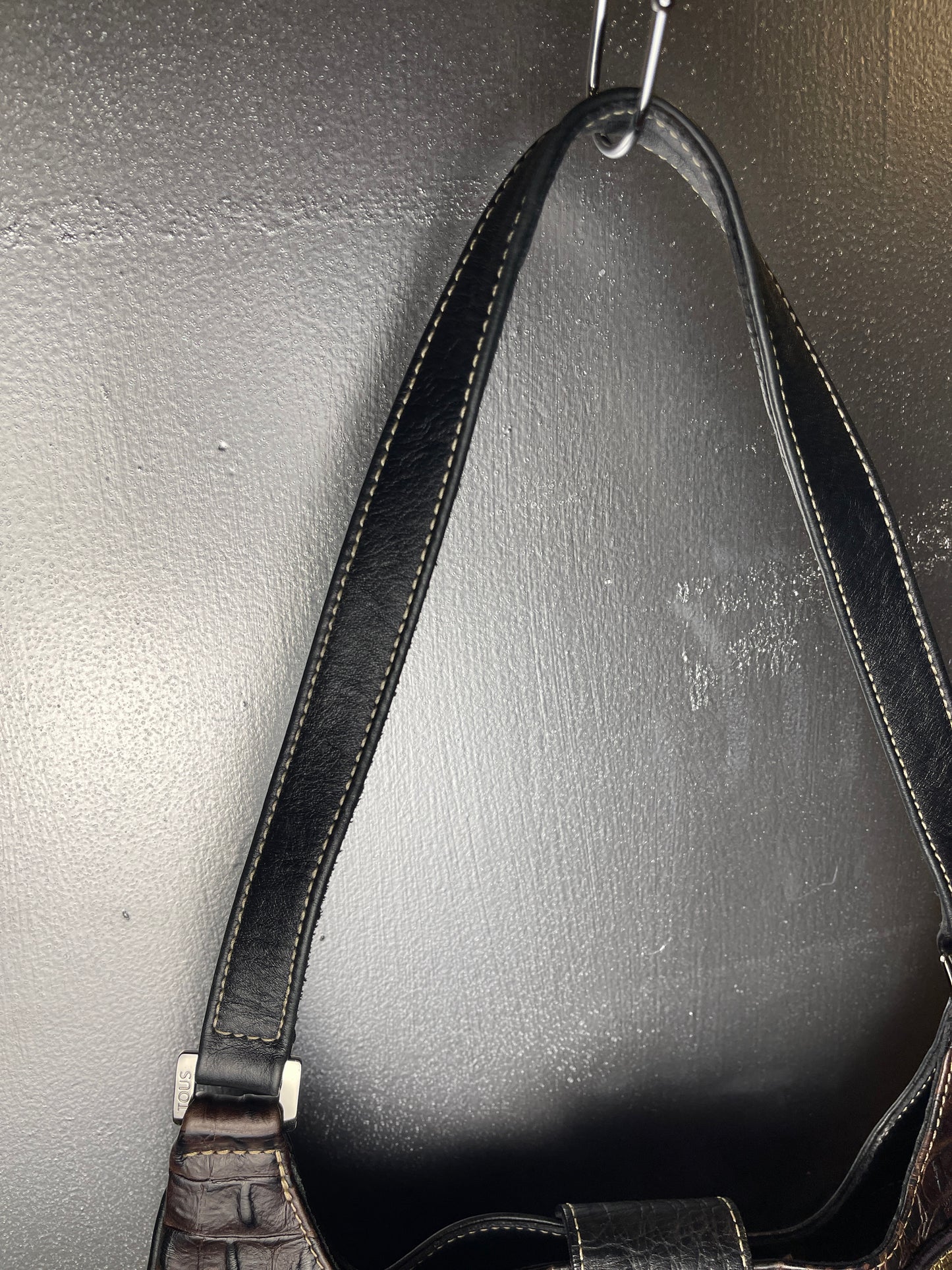 TOUS Black Gold Animal Shoulder Bag 2000s y2k