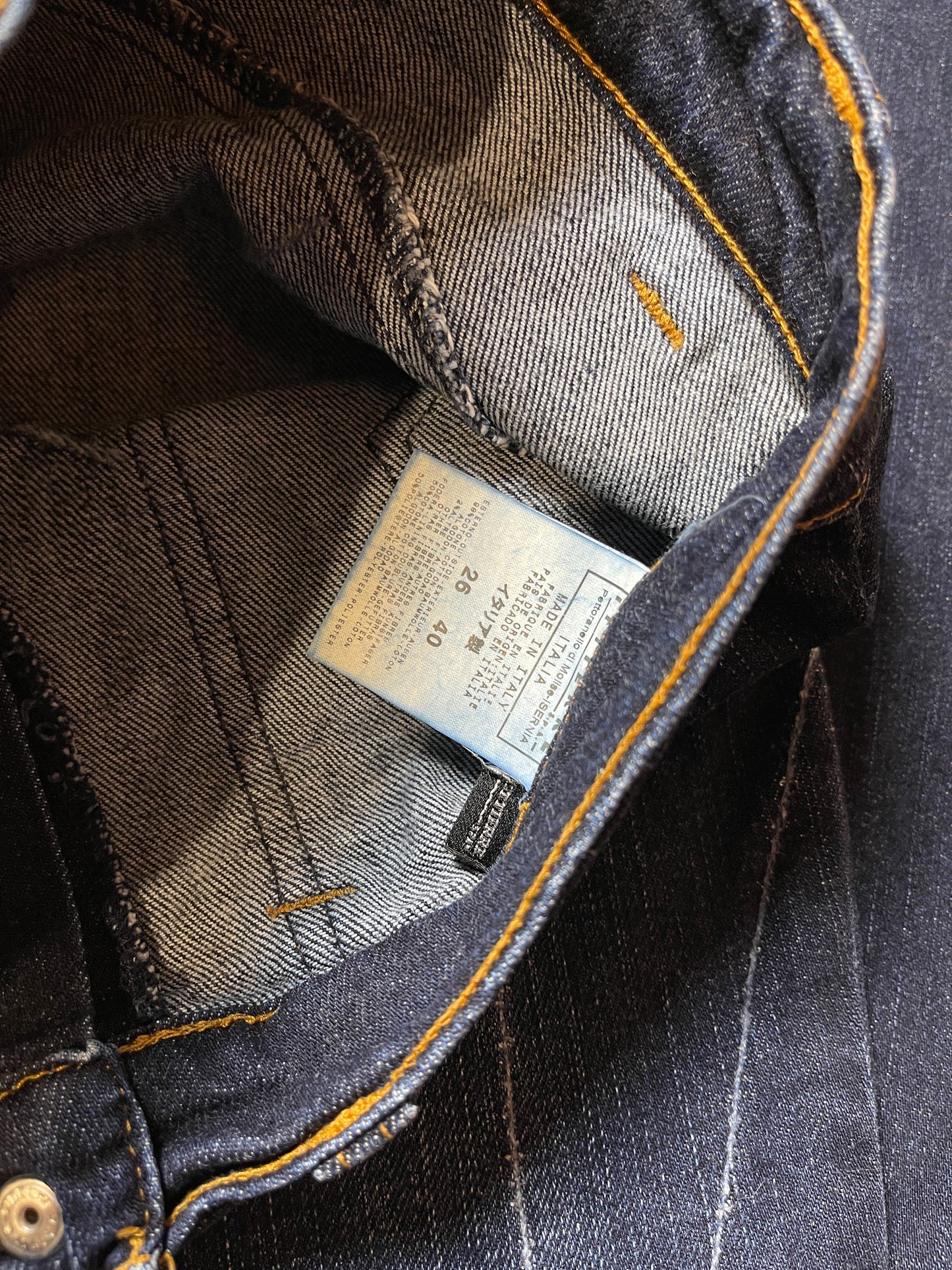 Dolce & Gabbana Blue Flared Low Waist Denim Pants 2000s | S