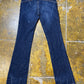Dolce & Gabbana Blue Flared Low Waist Denim Pants 2000s | S