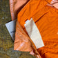 Freesoul Orange Capri Low Waist Pants Shorts 2000s Deadstock | S/M