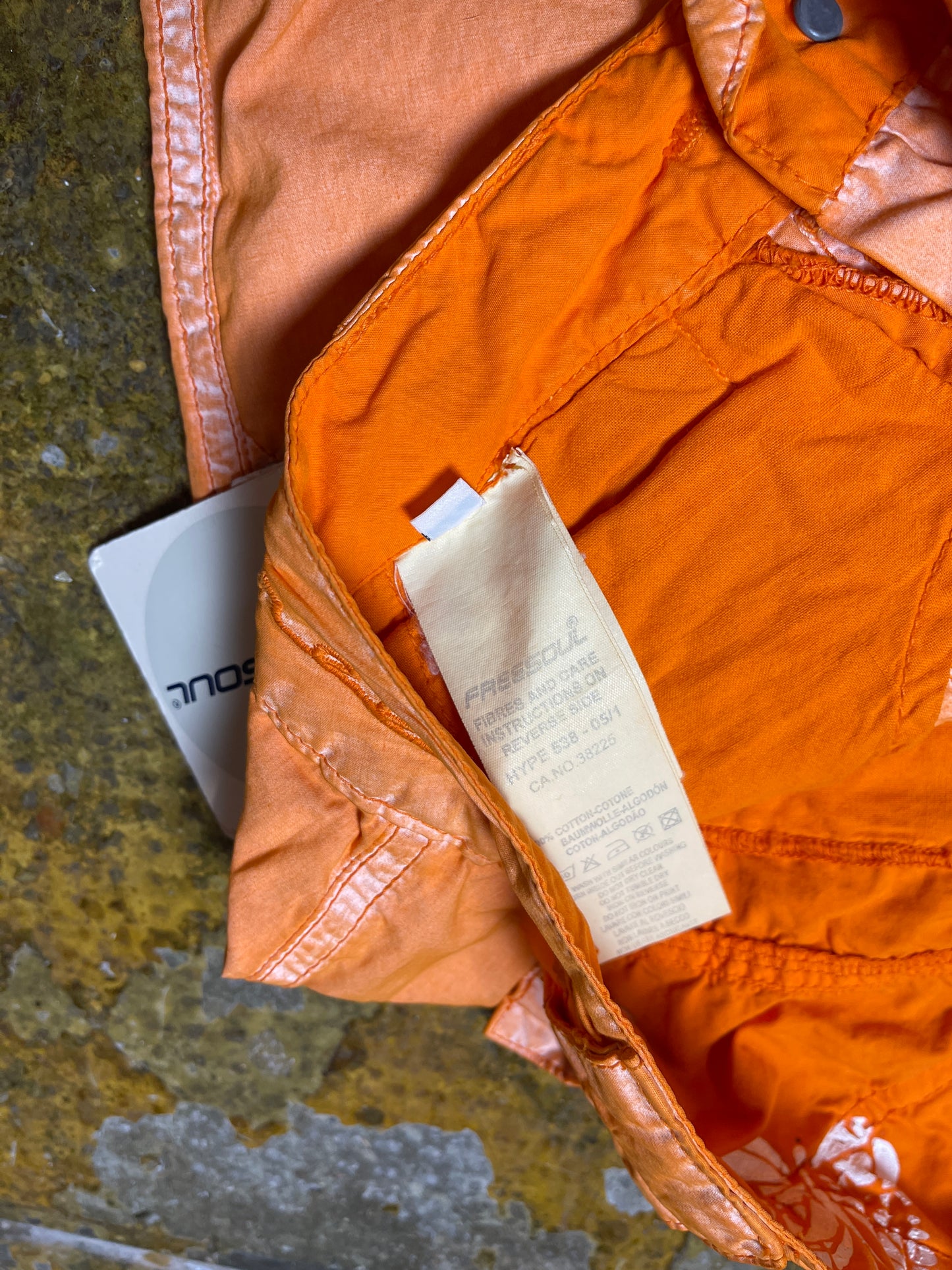 Freesoul Orange Capri Low Waist Pants Shorts 2000s Deadstock | S/M