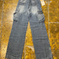 Caroche Blue Bootcut Low Waist Denim Jeans Pants 2000s Deadstock | S/M