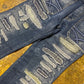 Lois Ultra Flared Blue Denim Jeans Pants 2000s Deadstock | S