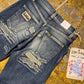 Lois Ultra Flared Blue Denim Jeans Pants 2000s Deadstock | S