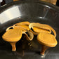 Vintage 90s / 2000s Loewe Lizard-Embossed Asymetric Strap Sandals Brown - EU37