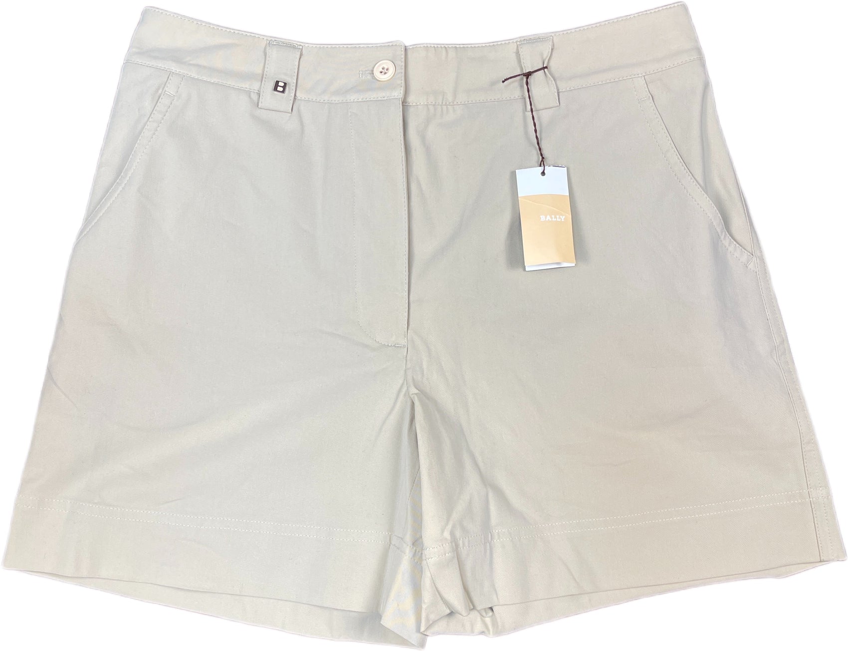 Bally Bermuda Shorts Beige Cotton Blend L